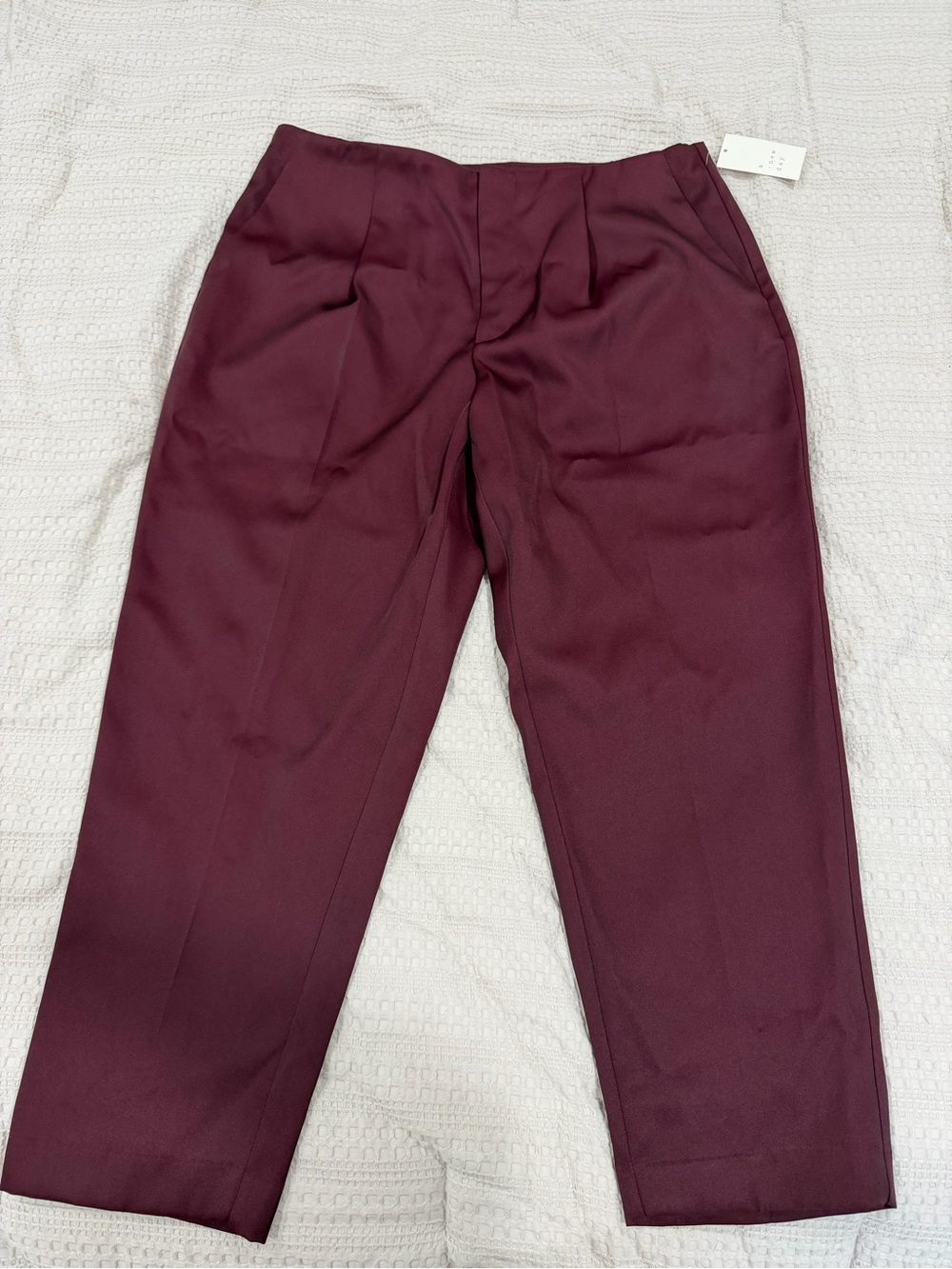 Target Women's Burgundy Straight-Leg Trousers